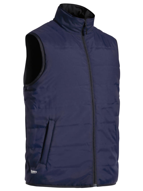 Bisley Workwear Reversible Puffer Vest Charcoal - Discontinued