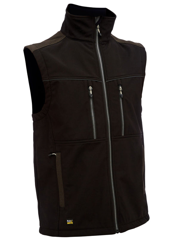Bisley Workwear Flx & Move™ Soft Shell Vest Black