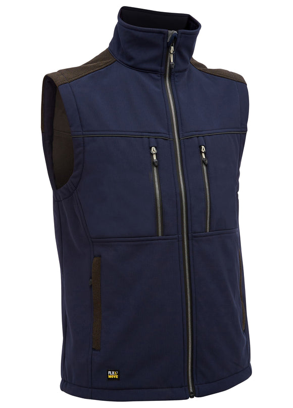 Bisley Workwear Flx & Move™ Soft Shell Vest Navy