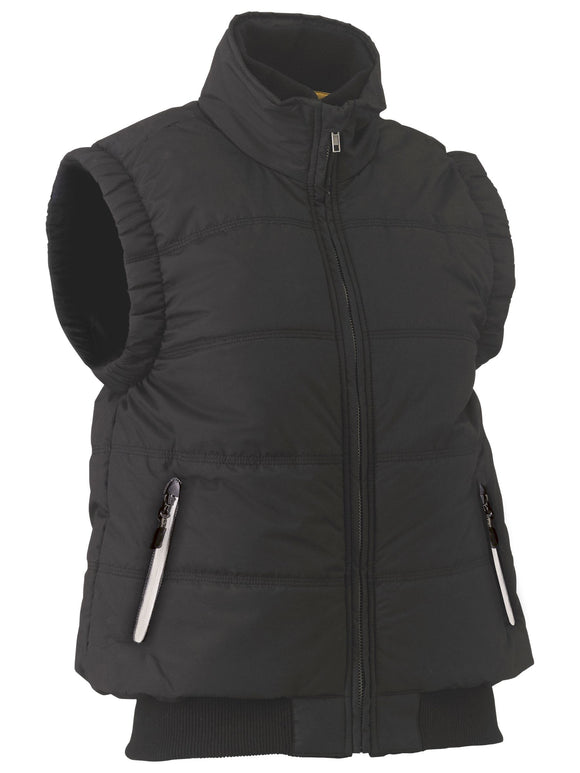 Bisley Workwear Women's Puffer Vest Black - Discontinued