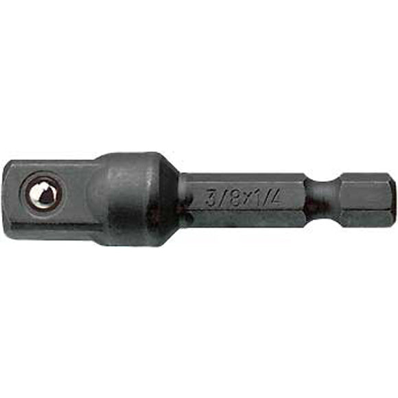 Teng 1pc Bit Adaptor 1/4in (H) x 3/8in (S)
