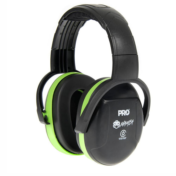 Mamba Slimline Pro Series Earmuffs Black