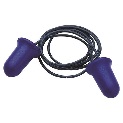 Probell Metal Detectable Corded Earplugs (100 Pairs) Blue