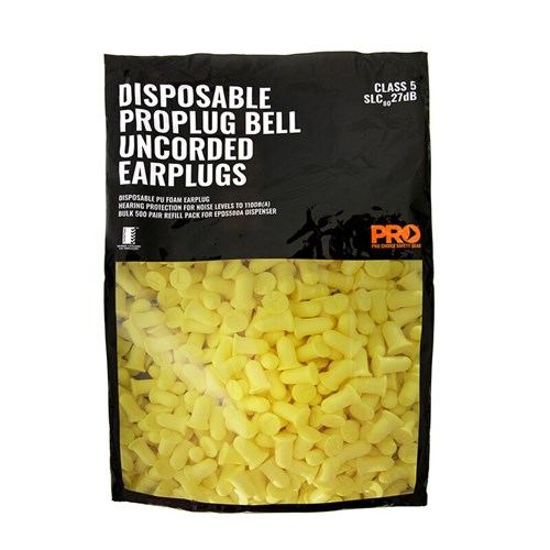Probell Uncorded Earplug Refill For Dispenser (500 Pairs) Yellow