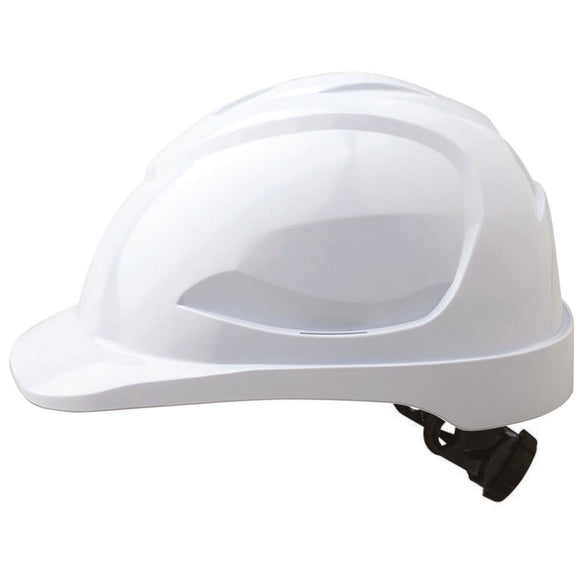 V9 Hard Hat Unvented Ratchet Harness White