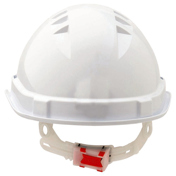 Hard Hat Push Lock Harness For V6 Hard Hats White