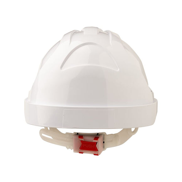 Hard Hat PUsh Lock Harness For V9 Hard Hats White