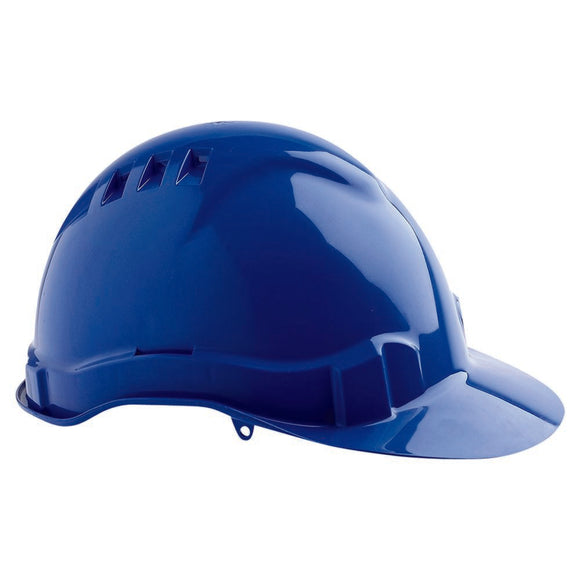 V6 Hard Hat Vented Pushlock Harness Blue