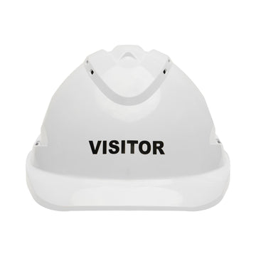 V9 Hard Hat complete with Visitor Logo White
