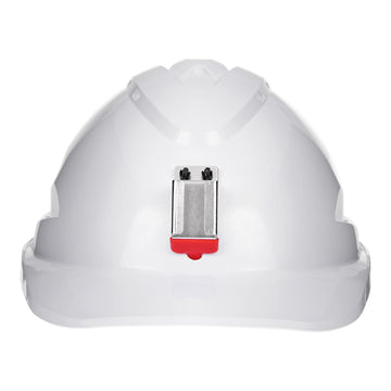 V9 Hard Hat Vented + Lamp Bracket Pushlock Harness White