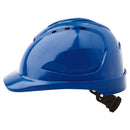 V9 Hard Hat Vented Ratchet Harness Blue