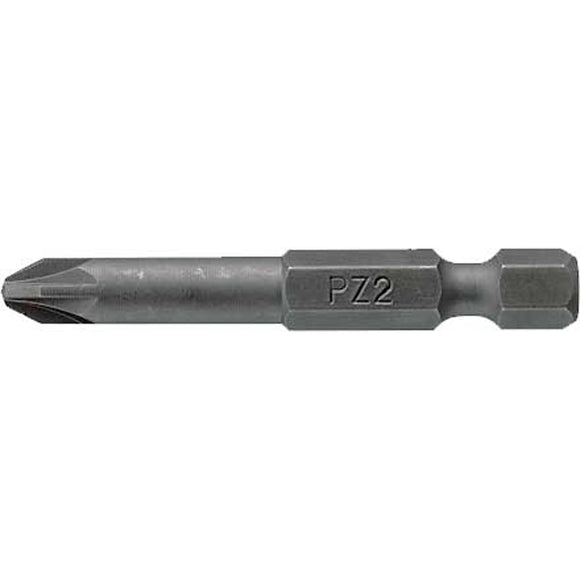 Teng 2Pc 1/4in Hex PZ#2 Bit x 70mm (L)