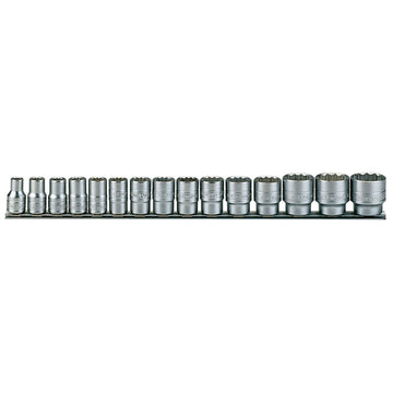 Teng 15pc 1/2in Dr. AF Socket Set 3/8-1-1/4in 12Pnt