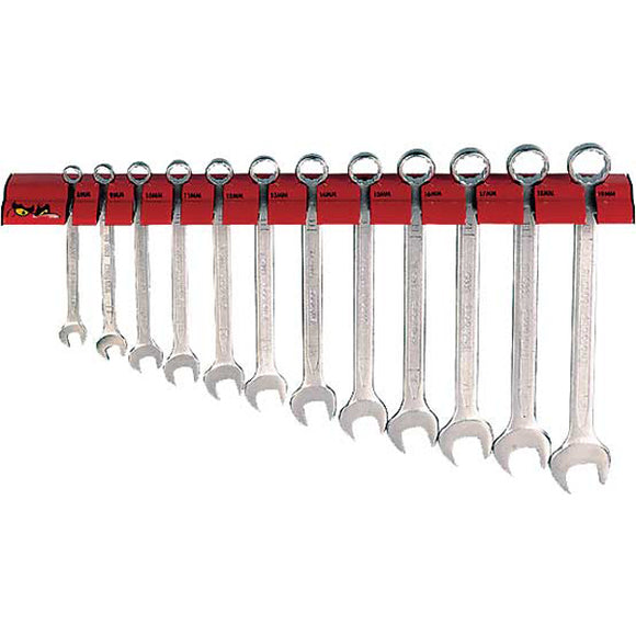 Teng 12pc Combination Metric Spanner Set 8-19mm Wall Rack