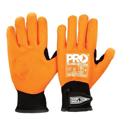 Sharp Shield Needle Resistant Gloves Orange 10