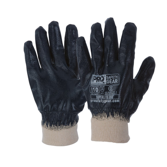 Super-Lite Blue Fully Dipped Gloves Blue 10
