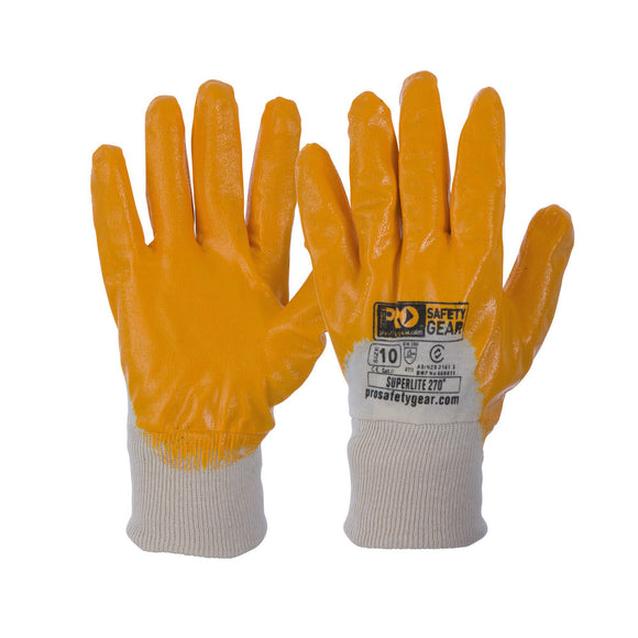 Super-Lite Orange 3/4 Dipped Gloves Orange 10