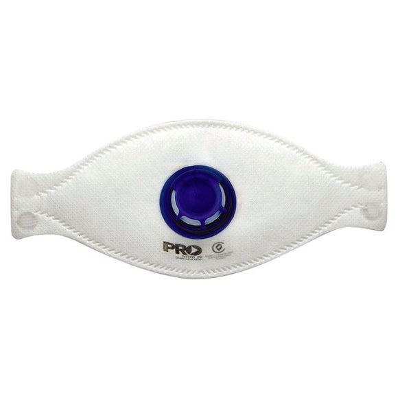 Dust Masks Flat Fold P2+Valve White