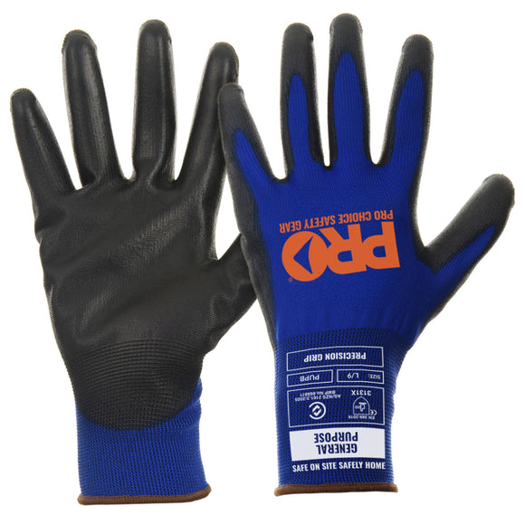 Prosense Prolite Eco PU Glove 12Pr Bulk Pack Blue 7