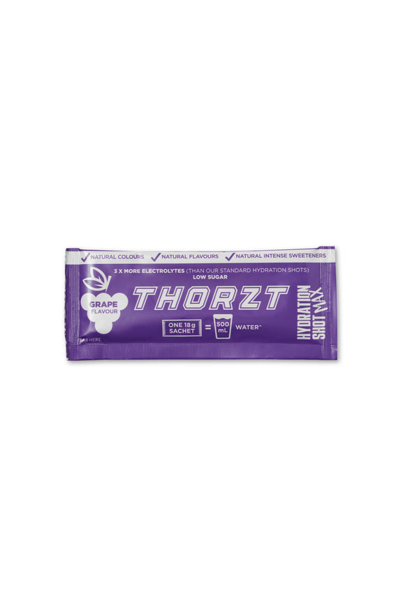 High Electrolyte Low Sugar Hydration Shot Max Powders - Grape Grape