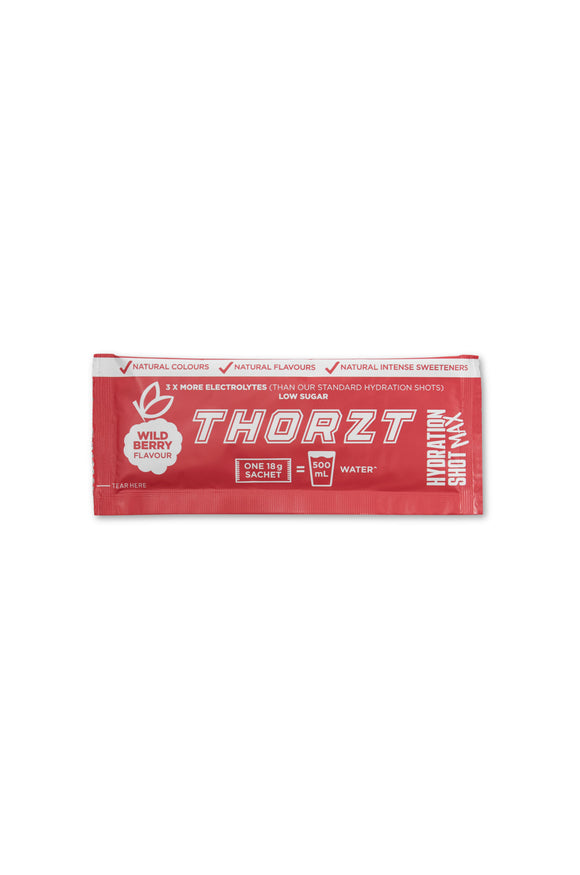High Electrolyte Low Sugar Hydration Shot Max Powders - Wild Berry Wild Berry