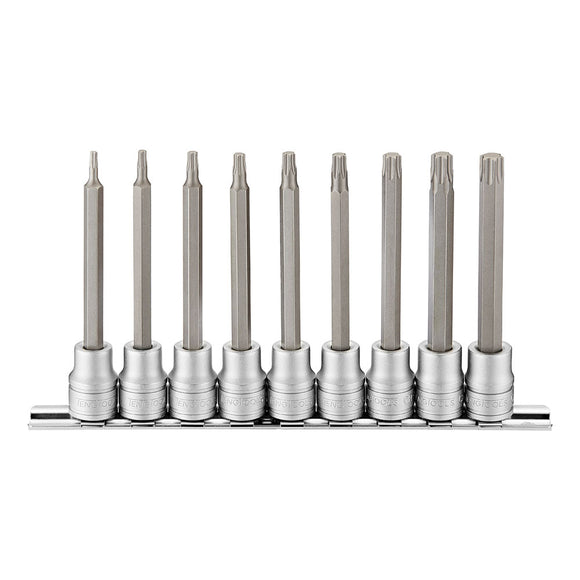Teng 9pc 3/8in Dr. Long TX Bit Socket Set - TX10-TX50