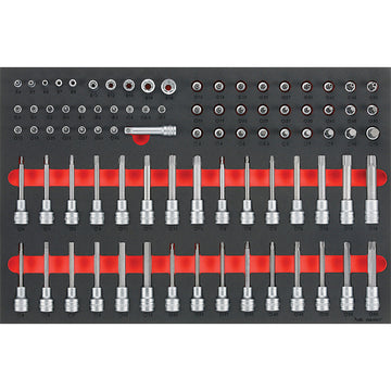 Teng 85pc 1/4,3/8 & 1/2in Dr. Spec Skt Set (EVA)