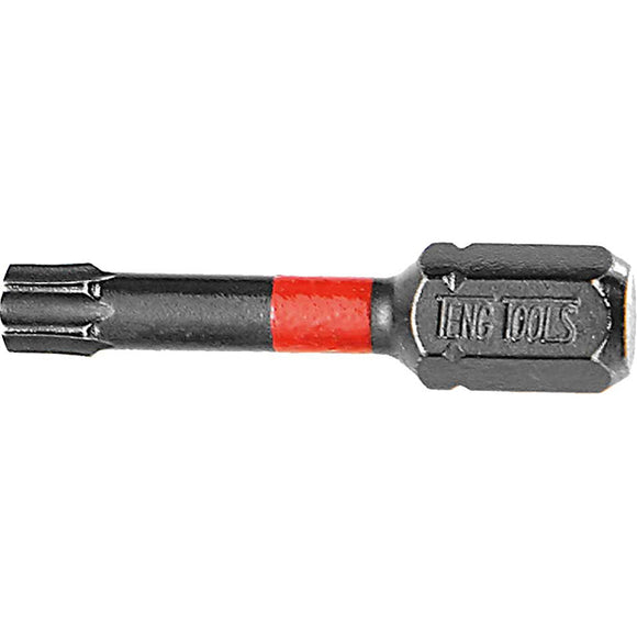 Teng 5pc 1/4in TX20 Impact Screwdriver Bit 30mm