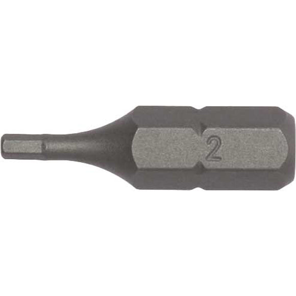 Teng 3Pc 1/4in Hex 8mm Hex Bit x 25mm (L)