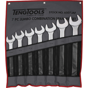 Teng 7pc Combination AF Spanner Set w/Wallet 1-15/16-1-7/8in