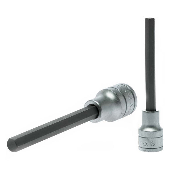 Teng 1/2in Dr. Bit Socket Hex 8mm x 115mm (L)