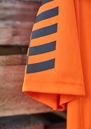 Mens Hi Vis Komodo Short Sleeve Polo - Orange/Navy