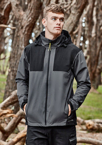 Unisex Streetworx Stretch Waterproof Jacket - Charcoal/Black