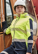 Womens Streetworx 2 In 1 Stretch Softshell Jacket - Yellow/Navy