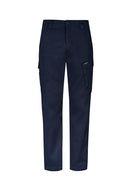Mens Essential Basic Stretch Cargo Pant - Navy