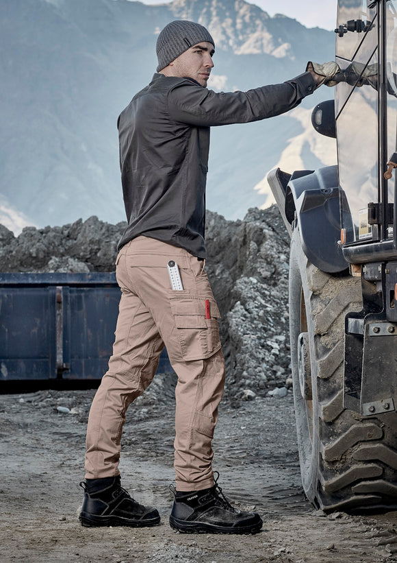 Mens Streetworx Curved Cargo Pant - Khaki