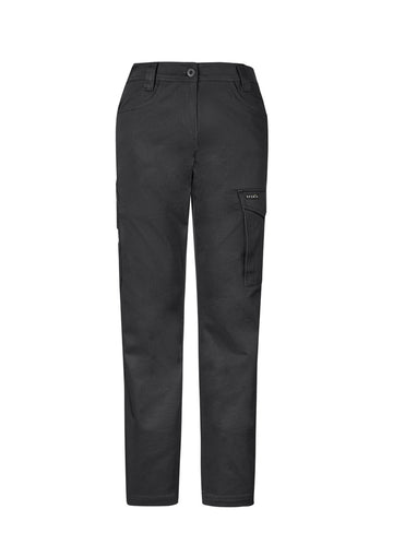 Womens Essential Basic Stretch Cargo Pant - Charcoal