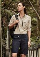 Womens Rugged Cooling Vented Short - Navy