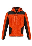Unisex Streetworx Reinforced Knit Hoodie - Fluoro Orange