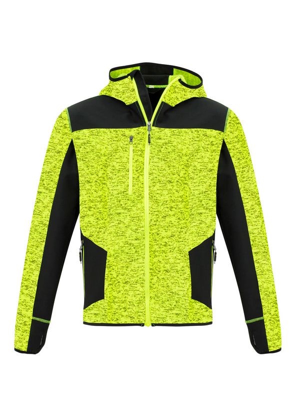 Unisex Streetworx Reinforced Knit Hoodie - Fluoro Yellow