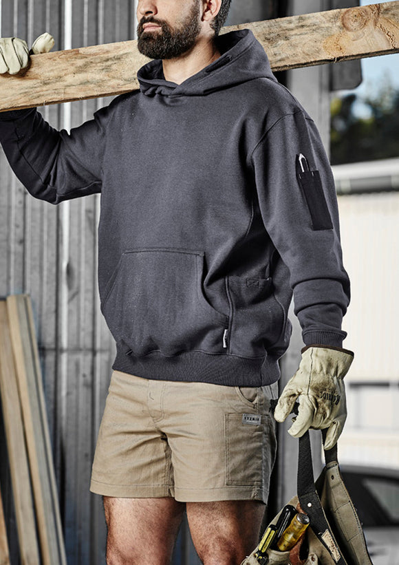 Unisex Multi-Pocket Hoodie - Charcoal/Black
