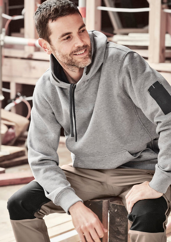 Unisex Multi-Pocket Hoodie - Grey Marle/Charcoal