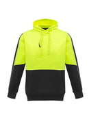 Unisex Hi Vis Pullover Hoodie - Yellow/Black