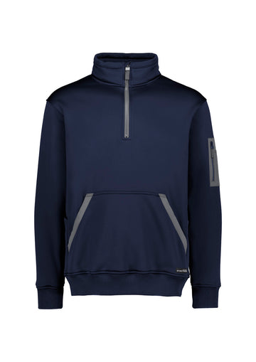 Unisex Streetworx Water Resistant 1/4 Zip Pullover - Navy