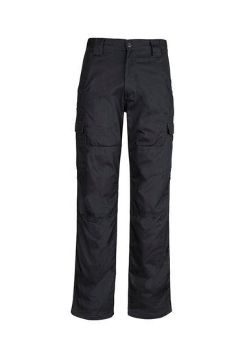 Mens Midweight Drill Cargo Pant (Stout) - Black