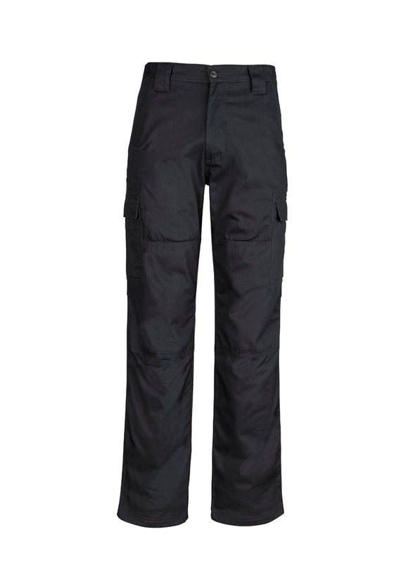 Mens Midweight Drill Cargo Pant (Regular) - Black
