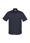 Mens Rugged Cooling Short Sleeve Shirt - Charcoal