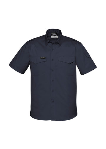 Mens Rugged Cooling Short Sleeve Shirt - Charcoal
