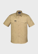 Mens Rugged Cooling Short Sleeve Shirt - Khaki