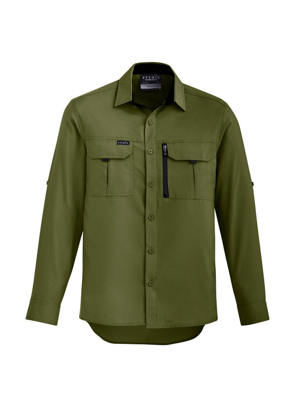 Mens Outdoor Long Sleeve Shirt - Army